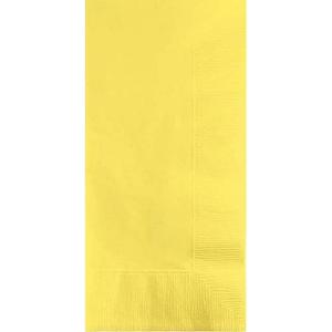 Creative Converting Touch of Color 2-Ply 50 Count Paper Dinner Napkins, Mimosa - 67102B