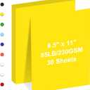 Cardstock 8.5" x 11 ",Cardstock Paper 85 lb/230 gsm,Yellow Card Stock for Printer,Drawing,Gift tags,Invitations, Cards etc (Yellow, 30 Sheets)
