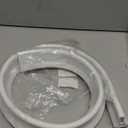 39 Inch Shower Threshold Water Dam Collapsible Bath Shower Barrier Water Stopper Retention System Dry and Wet Separation for Bathroom Kitchen and More (3.3ft) (White-2" High)