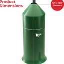 iPrimio 18" Squirrel Baffle - Easy Install Pole Wrap Around Baffle: Protect Hanging Bird Feeders, Squirrel Baffles for Feeders, No Tool Install, Durable Weather Resistant, for Bird Feeder Poles