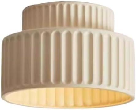 TooJYHup Nordic Handmade Resin Pendant Light Japanese Style Chandelier - Cream Simple Ceiling lamp for Bedroom Living Room Hallway Study(Cream)