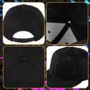 Classic Button up Hip-Hop Baseball Cap, Adjustable Color Blocked Unisex Flat Cornered Cap