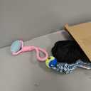 Hiboom 6 Pcs Interactive Dog Tug of War Toy Set Hanging from Tree and 4 Chew Ropes Teething Rope for Teeth Cleaning Dog Bungee Toy for Small/Medium Dogs with Aggressive Chewing Habit, Dogs Supplies