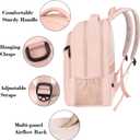 MATEIN 15.6 inch Laptop Backpack, Cute Slim Computer Travel Backpack, Carry On Casual Daypack Bag Gifts for Women Teacher Nurse, Pink