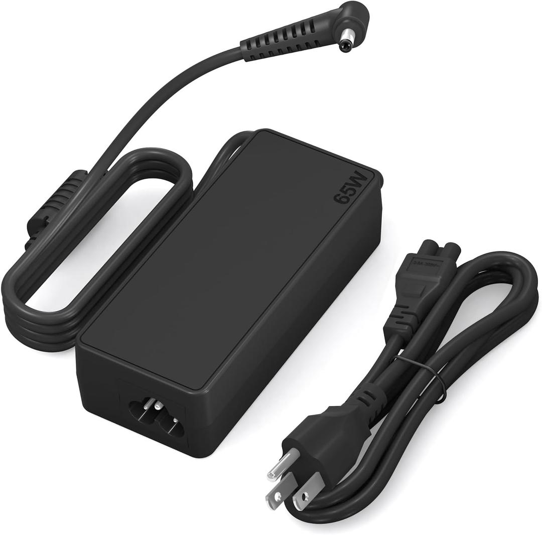 YURCIPWE Replacement for 65W Lenovo Laptop Charger Compatible with Lenovo Ideapad 1 3 5,IdeaPad Slim 3/3i, Flex 5, V14/V15/V17 20V 3.25A Round Tip 4.0x1.7mm AC Adapter