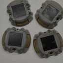 VOLISUN Solar Deck & Driveway Lights, 4 Pack Led IP67 Waterproof Outdoor Warning Step Lights for Garden Pathway Yard (White)