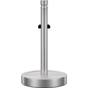 Nickel Paper Towel Holder Countertop,One-Handed Tear, Stainless Steel, Weighted Base Paper Towel Roll Holder Stand,Paper Towel Dispenser for Kitchen Bathroom,Non Slip