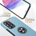 JAME for Samsung A53 5g Case, Galaxy A53 5g Case with Shockproof Protective Phone Cover with Rotatable Kickstand for Samsung Galaxy A53 5G Cover, Sierra Blue