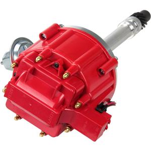 Voltstorm Performance Hei Ignition Distributor Compatible with Chevy GM SBC BBC 9000RPM V8 65k Coil 283 305 307 327 350 400 Small Blocks and 396 427 454 Big Blocks (RED)