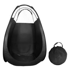 VARIPOWDER Pop Up Spray Tanning Tent,Portable Fold-able Black Spray Tann Tent,Sunless Tan Tent LargeSize Spray Tanning Booth for Home & Salon with Carrying Bag-78.7'' x 47.2''