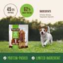 Waggin' Train Chicken Jerky Dog Treats, Made with 100% Real Chicken Breasts, Only Two All-Natural Ingredients, Great High Protein Dog Treat, Easily Digestible for Big or Small Dogs, 18 oz. Pouch (EXP 02/01/28)