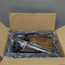 Tv Tray Table, 8Level Adjustable Height Couch Side Table，90° Tilt Angle Adjustments CShaped End Table, with Phone & Tablet Slot Sofa Computer Desk for Couch, Sofa, Bed, Chair, Living Room (Brown)