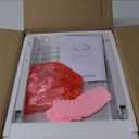 Lerliuo White Printer Stand with Fabric Drawer, 3 Tier Industrial Side Table, Modern Small Printer Desk Holder with Storage Shelf,Multi-Functional Bedside Tables for Home Office Fax Machine Scanner (1 pack)