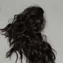 REECHO 14" Ponytail Extension, Short Claw Clip on Ponytail Extension Fake Pony Tails Soft Wavy Curly Clip in Hair Extensions Synthetic Hairpiece for Women Daily Party HP002 - Black Brown