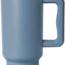 Simple Modern 40 oz Trek Tumbler with Handle and Straw Lid | Cup Holder Friendly Insulated Stainless Steel Travel Mug | Blue Dune