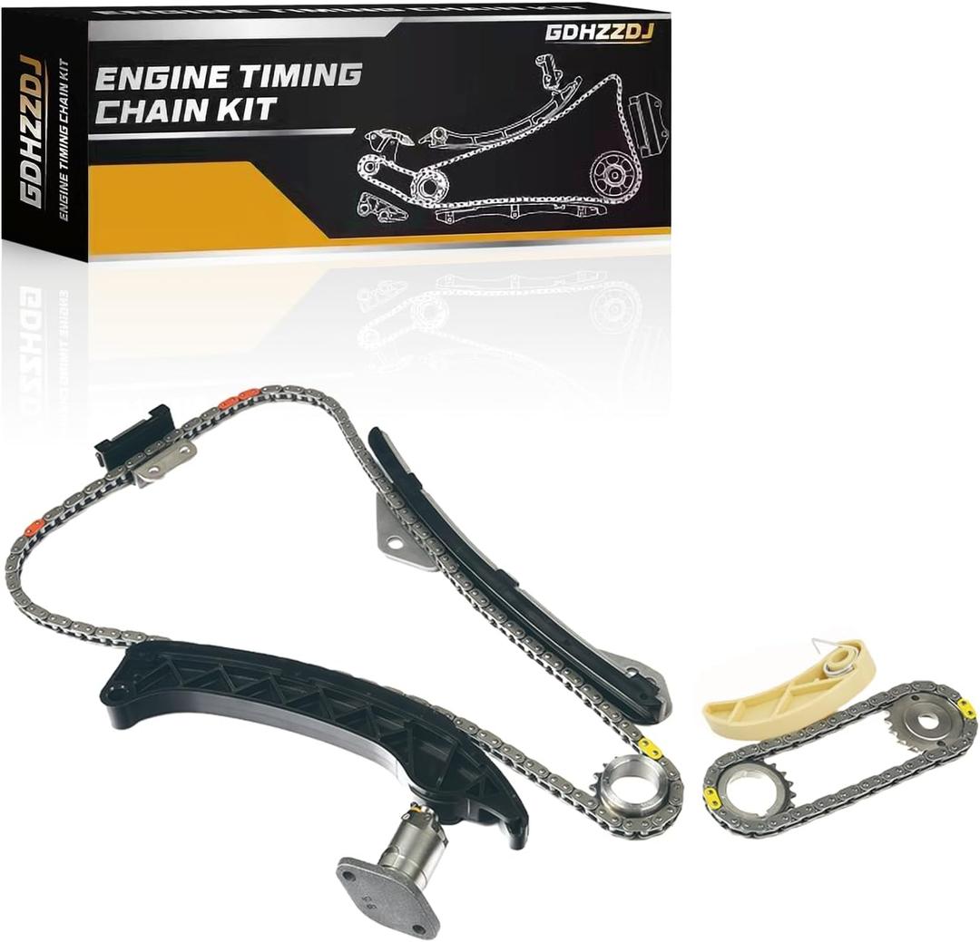 10PCS Engine Timing Chain Kit W/Sprocket & Guide & Tensioner Timing Chain Set Compatible with Toyota Corolla 2009-2019 Prius 2009-2015 Lexus CT 200h 2011-2017 for Lotus Elise 2011