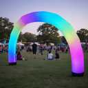 Inflatable Color Changing Arch 9' x 15' x 18"", Sand Bag Base, 4 Modes, Color Changing LEDs