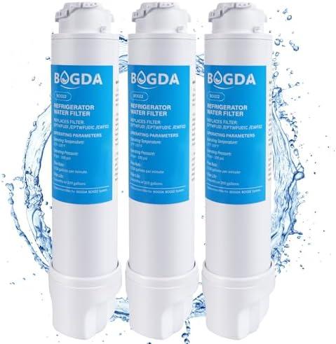 BOGDA Water Filter Fit for EPTWFUO1 Frigi-Daire Replacement 3 count, Compatible with Pure-Source Ultra 2, EWF-02, 012505454226, 4562222, Multiple Filtration and Drink Clear, white