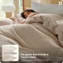 Bedsure Muslin Duvet Cover King Size - 100% Cotton 3-Layer Gauze Duvet Cover PureWoven Ultra-Soft & Breathable Bedding Set with Zipper Closure and 8 Corner Ties (Light Brown, King, 104"x90")