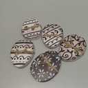 6 Pcs Easter Bunny Wooden Signs Bunny Easter Egg Wooden Table Centerpiece Table Signs with Rope for Home Decoration Tiered Tray Decor (Fantasy Style)