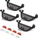 4X Side Steps Fit for 2021-2025 2026 Ford Bronco 4 Door Add on OEM Rock Rail, Replace for Running Boards Side Steps