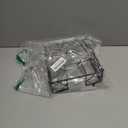 Boston International Napkin Caddy Metal Lunch Napkin Holder, Holds 6.5" x 6.5" Napkins, Wave- Black