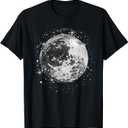 Black and White Disco Ball Club Retro T-Shirt, Large