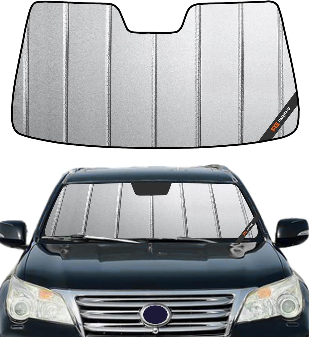 Pigenius Windshield Sunshade for Lexus GX460 2010-2023 Front Window Shade- Safeguard