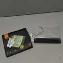 LED Reading Light, Rechargeable Clear Flat Book Light with 3 Colors & Timer, Dimmable Book Lights for Reading at Night, Doodleable Panel Plate Lamp Full Page Lights, for Book Lovers (Black)