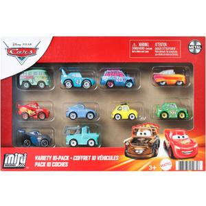 Mattel Disney Pixar Cars Mini Racers 10 Pack of Collectible Toy Vehicles for Kids & Collectors Ages 3 Years Old & Up 
