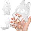 Protective Case for The Monsters Standing, Display Box Hard Case Accessories Cover with Silicone Strap White - Sitting Case, Clear Standing