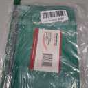Vinyl Zipper Bag, Reusable Bag, Travel Pouch, Small Compact, Check Wallet, 11 x 6 Inch (Kelly Green)