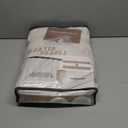 Pinch Pleated Linen Curtains 96 Inches Long for Living Room Bedroom, Light Filtering Boho Window Drape 96 inch 2 Panels Burgs with Hooks&Rings 8ft Cream Birch Sliding Glass Door Sheer Curtain Decor