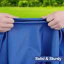 homing Rectangle Table Cloth Cover, Waterproof Polyester Elastic Fitted Tablecloth, Fits for 6 Foot Folding Tables, Washable Table Protector for Picnic, Camping, Outdoor (Blue, 30" x 72")