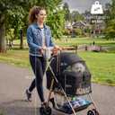 Pet Stroller for Small/Medium Dogs and Cats Up to 44lbs