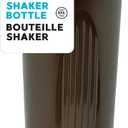 Jacent Protein Shaker Bottle, 24 oz, Leak-Proof Lid, BPA Free, Dishwasher Safe, Freezer Safe, Gray