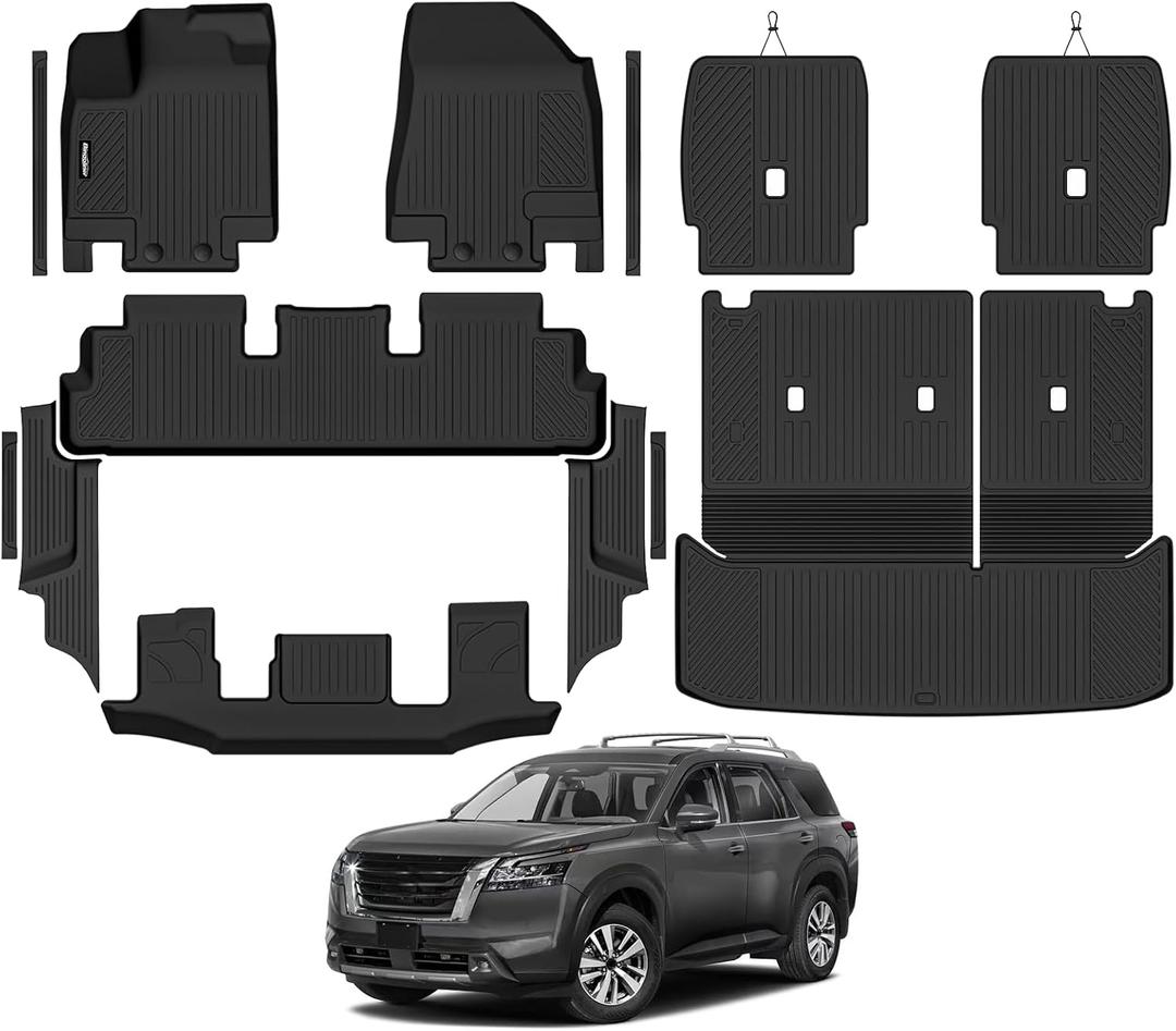 Floor Mats for 2022-2026 Nissan Pathfinder 7 Seats/Captain Seat