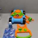 SLOOSH Bubble Lawn Mower Toddler Toys - Pretend Play Bubble Blower Machine Gardening Toy Leak-Proof for Indoor Outdoor Use, Push Toys Preschool Baby Boys Kids Halloween Birthday Gifts (Blue)