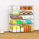 caktraie Acrylic Storage Drawers Set of 6, Clear Makeup Organizer, Plastic Organizer Bins for Beauty Supplies,Ideal for Vanity, Bathroom,Cabinet,Pantry Organization