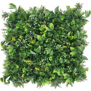 Boshen Artifical Grass Wall Backdrop 6PCS 10"x10" Boxwood Panels Grass Boxwood Hedge Wall Panels Greenery UV Protected Artificial Grass Wall Decor for Party Wedding Backyard Indoor Outdoor