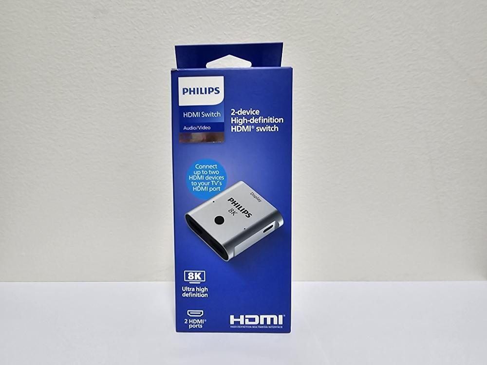 Philips HDMI 2.1 Switch 2 In 1 Out 8K 60Hz 4K 120Hz PS5 Xbox SWV9173GR 37