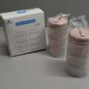Termichy Stackable Formula Dispenser Portable Milk Powder Container, 2 Pack, Light Pink
