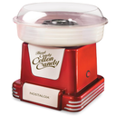 Nostalgia Cotton Candy Machine - Retro Cotton Candy Machine for Kids with 2 Reusable Cones, 1 Sugar Scoop, and 1 Extractor Head – Red