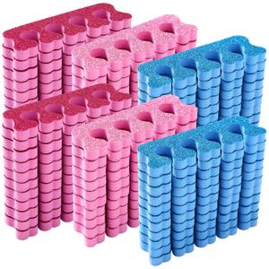 300 Pcs Pedicure Toe Separators for Women Bulk EVA Foam Toe Divider Spacers Heart Shaped Soft Colorful for Pedicure Manicure Coating Gel Painting Nail Beauty Accessories(150 Pairs)
