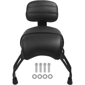Motorcycle Passenger Seat Backrest Rear Sissy Bar Replacement for Indian Scout Bobber ABS Sixty Twenty Rogue 2018-2023 Detachable Backrest(black)