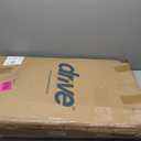 Drive Medical Two-Button Folding Walker w/ Wheels - Lightweight Rolling Mobility Support - Desk Arms - Adjustable Height - Dual Push-Button Operation - 5 Inch Front Wheels - Durable Aluminum - Silver