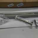 Double Track Curtain Rod, Wall Mount, Champagne, 4.3ft