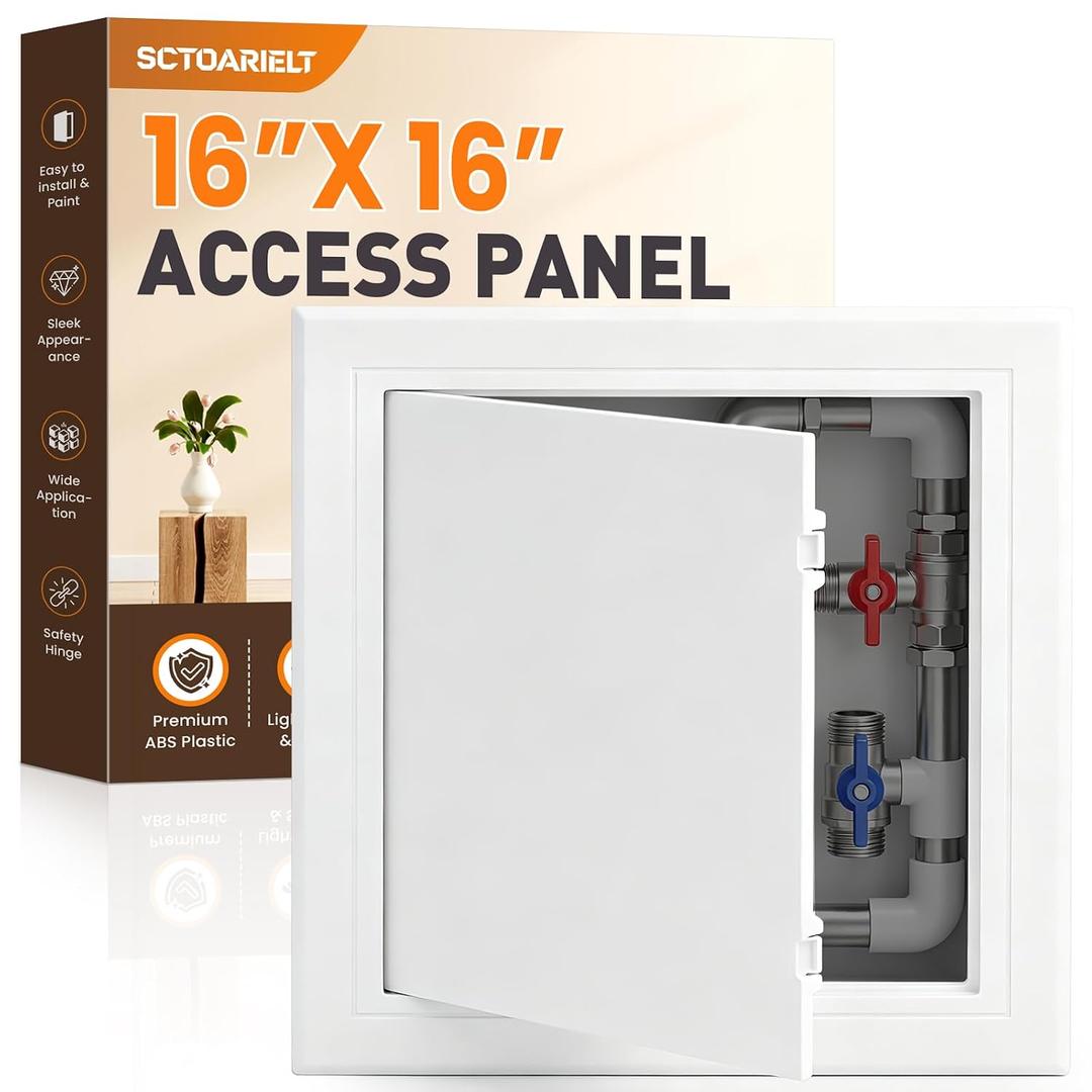 16x16 Inch Access Panel for Drywall and Ceiling, ABS Plumbing Access Door