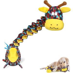 Tough Indestructible Dog Toys for Aggressive Chewers, Durable Dog Chew Toys for Large Breeds With Cotton Material & Crinkle Paper, Aggressive Chew Toys for Dogs (Printed)