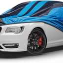 Kaugung Car Cover Waterproof Custom Fit Chrysler 300 2004-2025, Full Exterior Cover for Automobiles Lightweight Resistant Outdoor Sun UV Rain Dust Snow Wind Protection (Black)